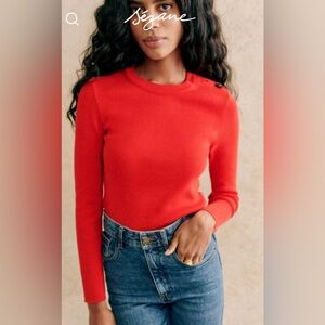 Sezane Matthis red jumper sweater. Size XXS